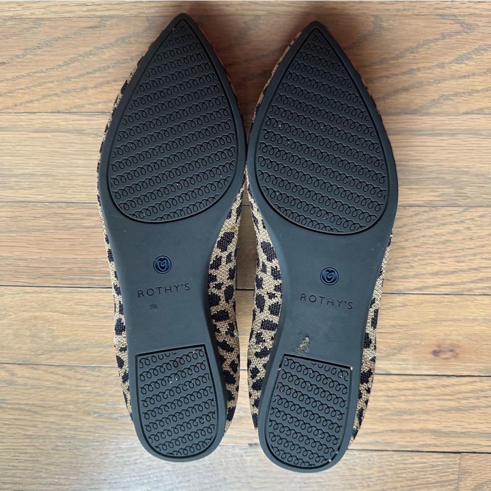 Leopard pointed toe Rothy’s size 7.5 - Picture 6 of 11